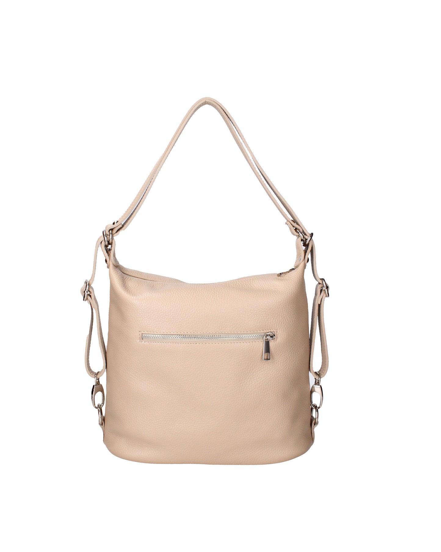 Bianca Borsa a spalla convertibile in zaino da donna In Vera pelle