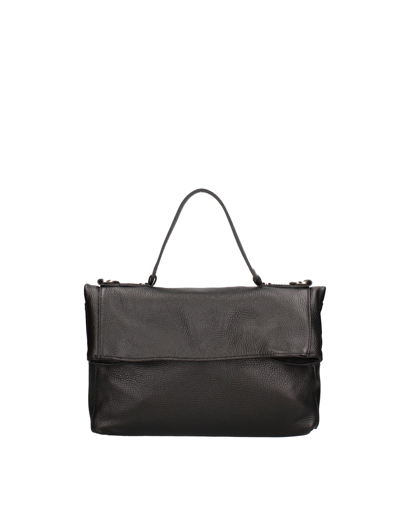 Borsa a spalla convertibile in zaino da donna In Vera pelle | Viola Castellani | VC220715923FBG-D28_NERO