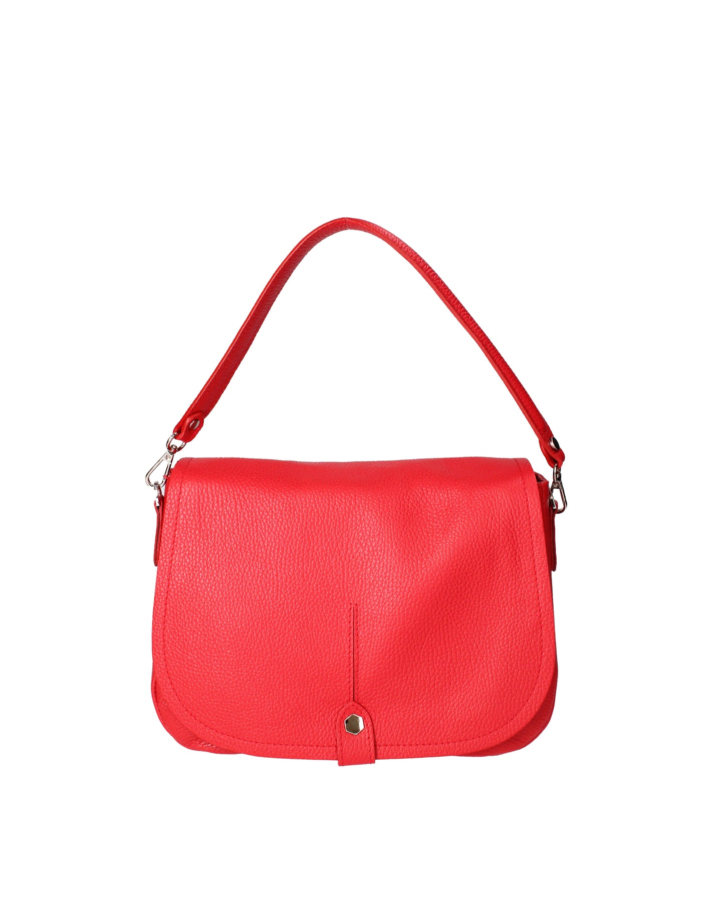 Borsa a spalla da donna In Vera pelle | Viola Castellani | VC220713923FBG-D58_ROSSO_FUOCO