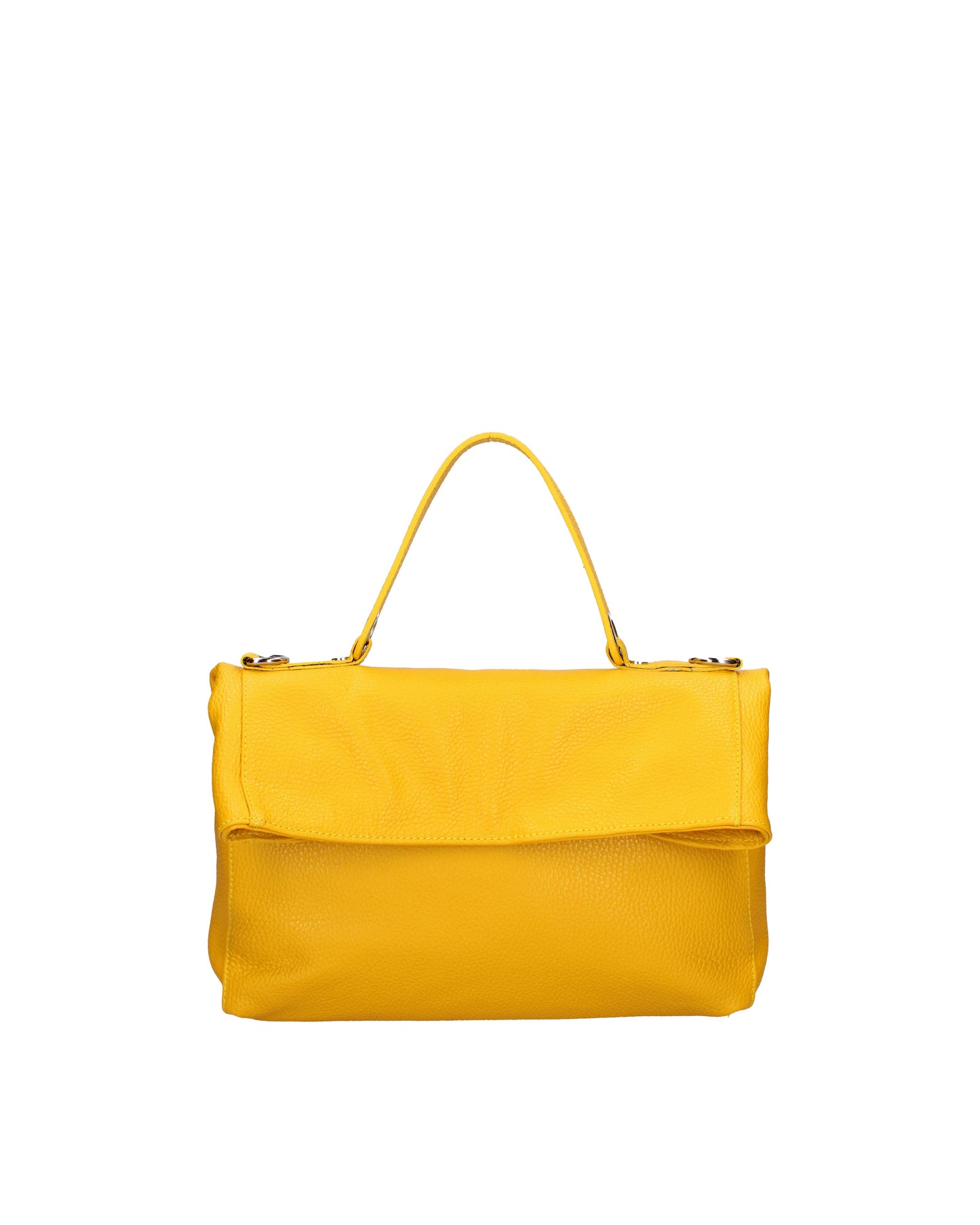 Borsa a spalla convertibile in zaino da donna In Vera pelle | Viola Castellani | VC220715923FBG-D04_GIALLO