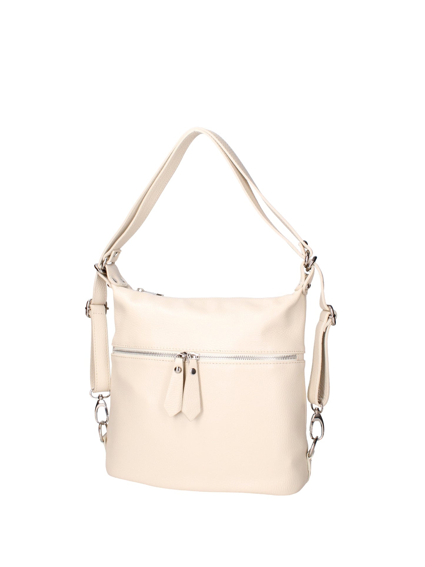 Bianca Borsa a spalla convertibile in zaino da donna In Vera pelle