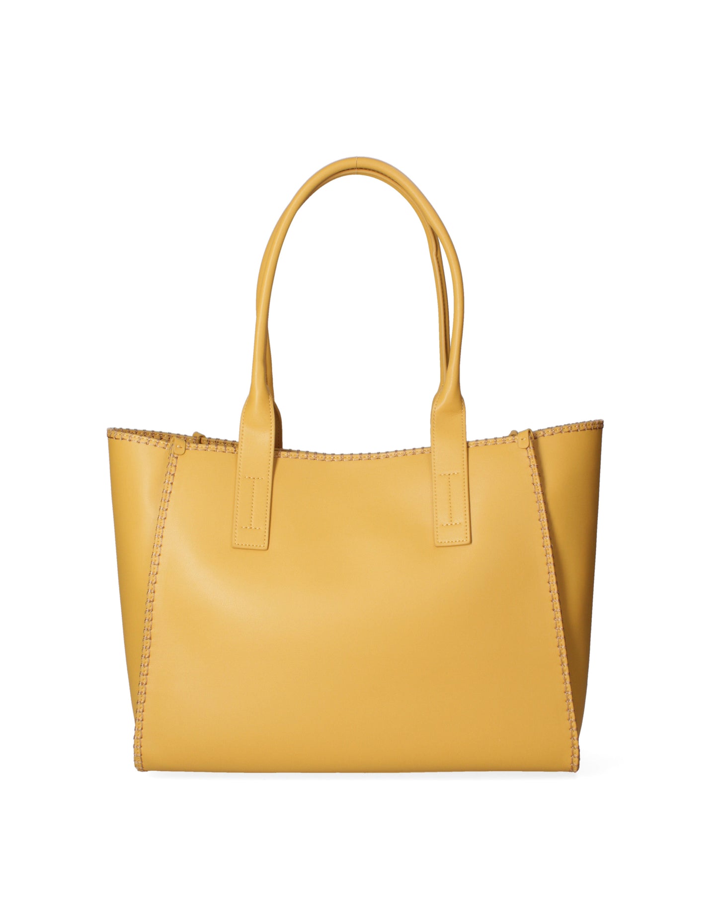 Borsa a spalla da donna 100% recycled leather | Viola Castellani | VC220722523FBG-Light_yellow