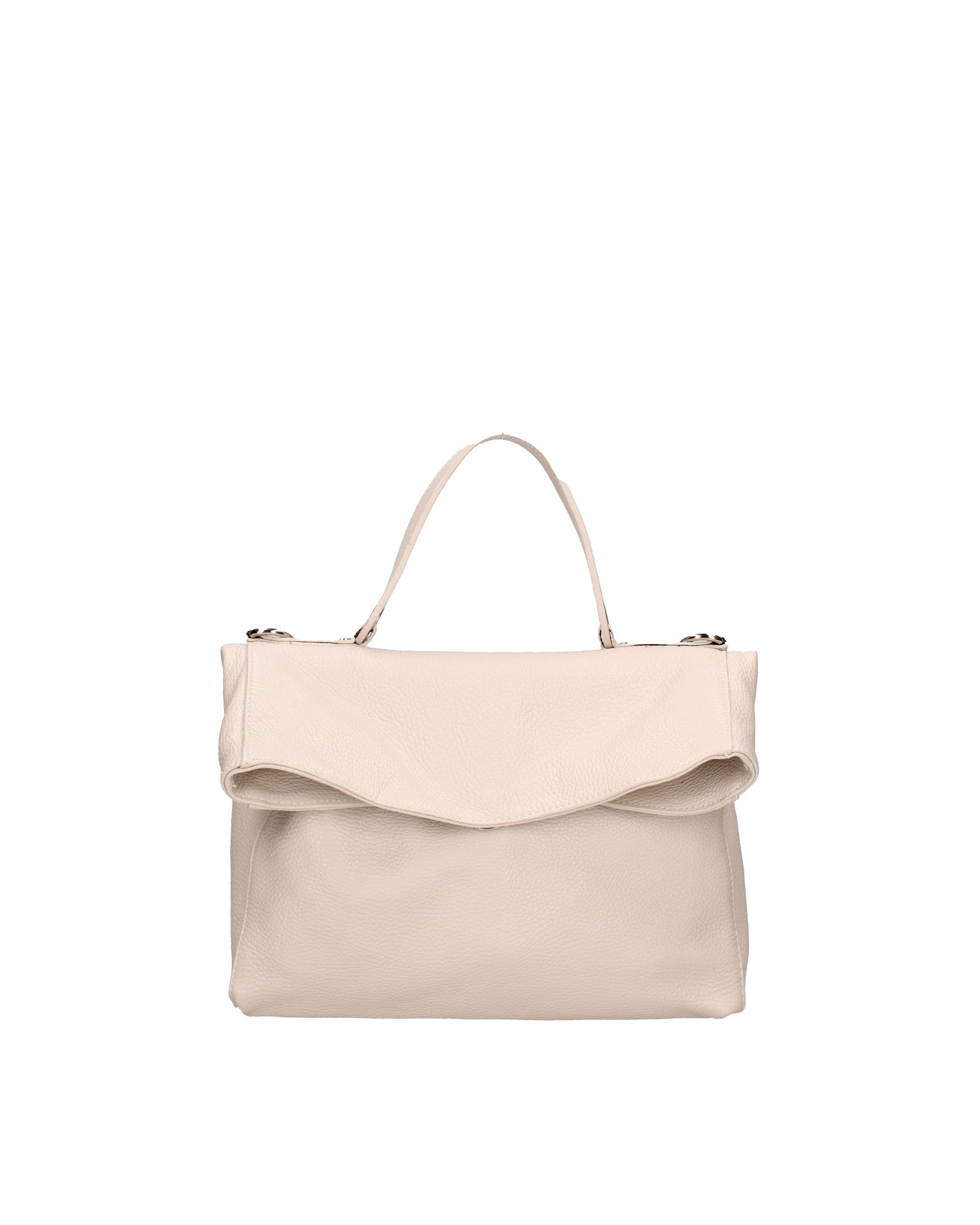Borsa a spalla convertibile in zaino da donna In Vera pelle | Viola Castellani | VC220715923FBG-D37_LATTE