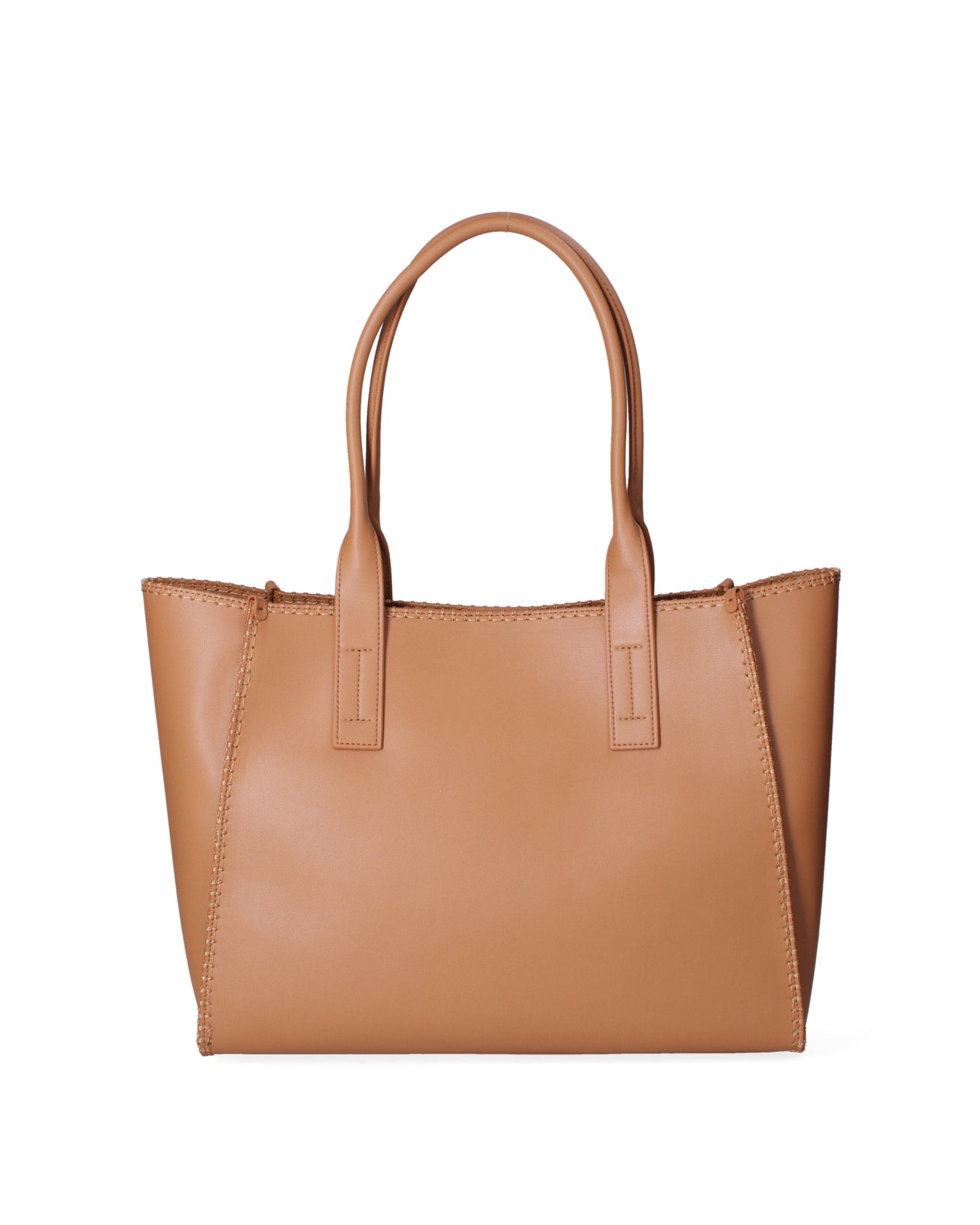 Borsa a spalla da donna 100% recycled leather | Viola Castellani | VC220722523FBG-Cuoio