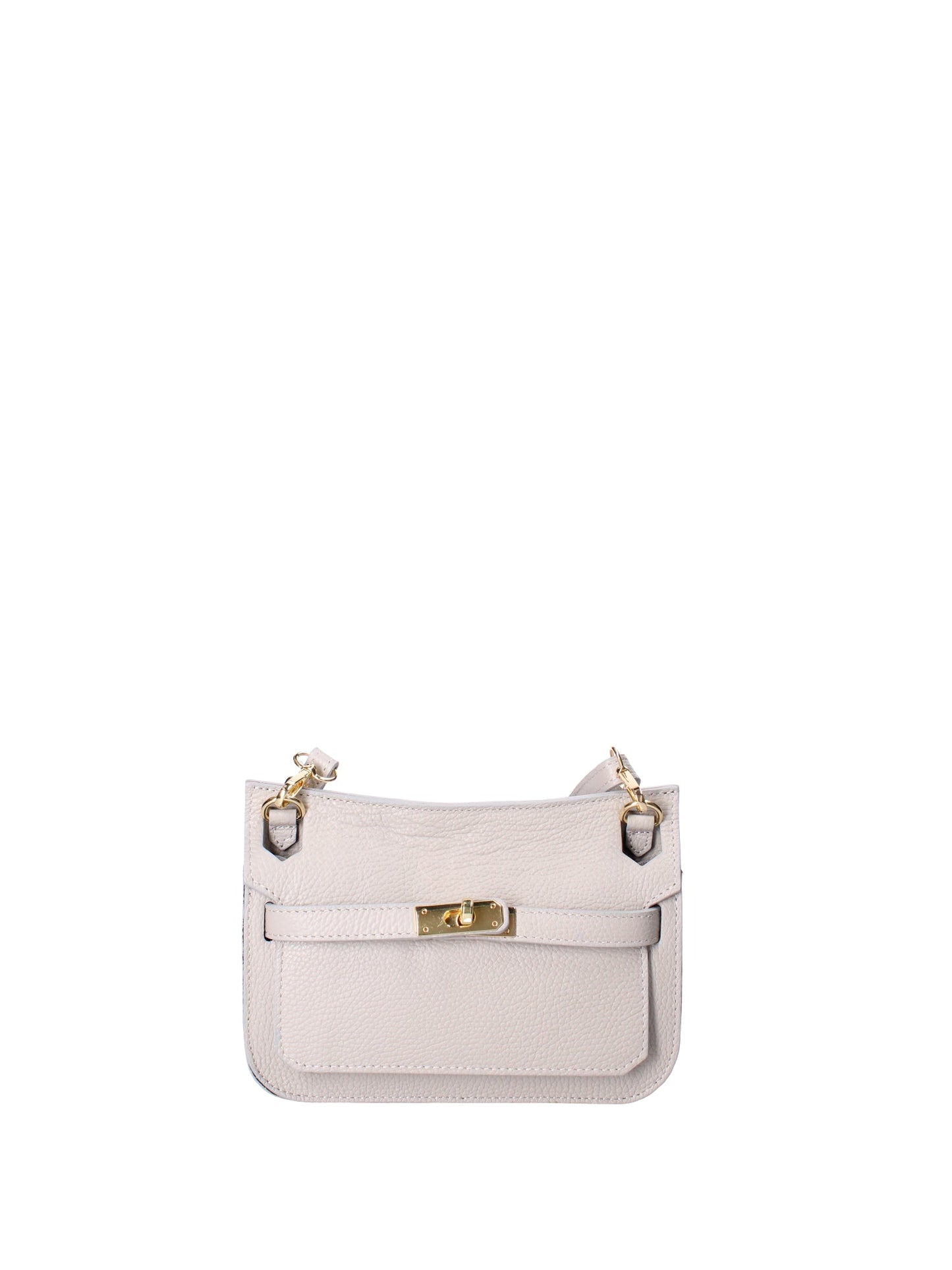 Borsa a tracolla da donna In Vera pelle | Viola Castellani | VC220714523FBG-D86_GRIGIO_PERLA