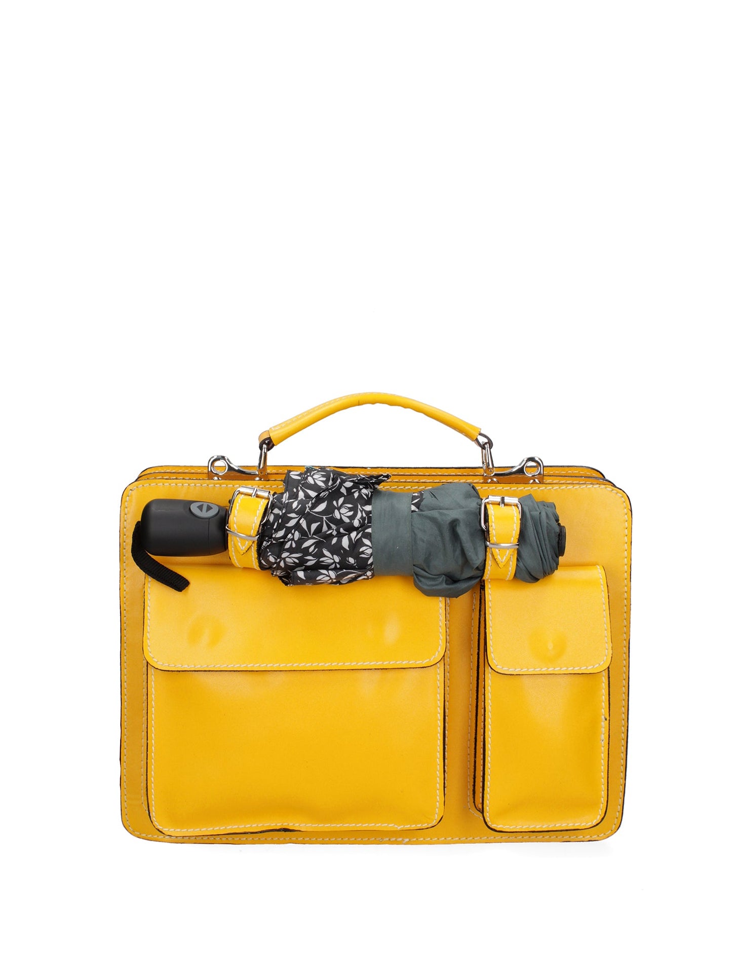 Borsa da lavoro da uomo In Vera pelle | Viola Castellani | GLX22700623FBG-GIALLO