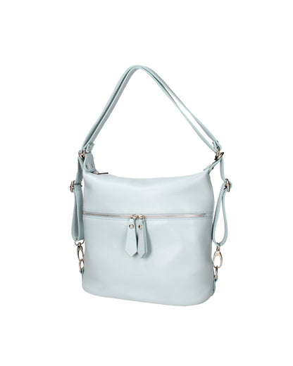 Bianca Borsa a spalla convertibile in zaino da donna In Vera pelle