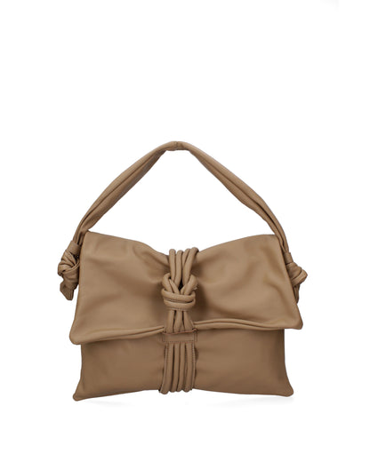 Borsa a spalla da donna In Vera pelle | Viola Castellani | VC220717223FBG-S05_TAUPE_CHIARO