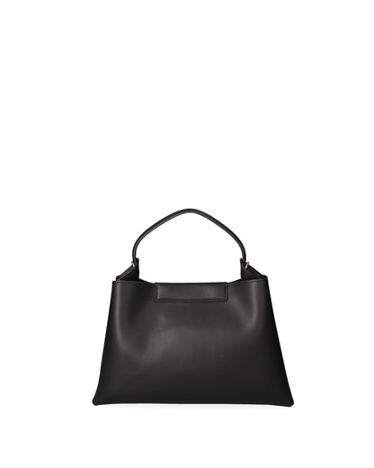 Borsa a mano da donna 100% recycled leather | Viola Castellani | VC220722723FBG-Nero