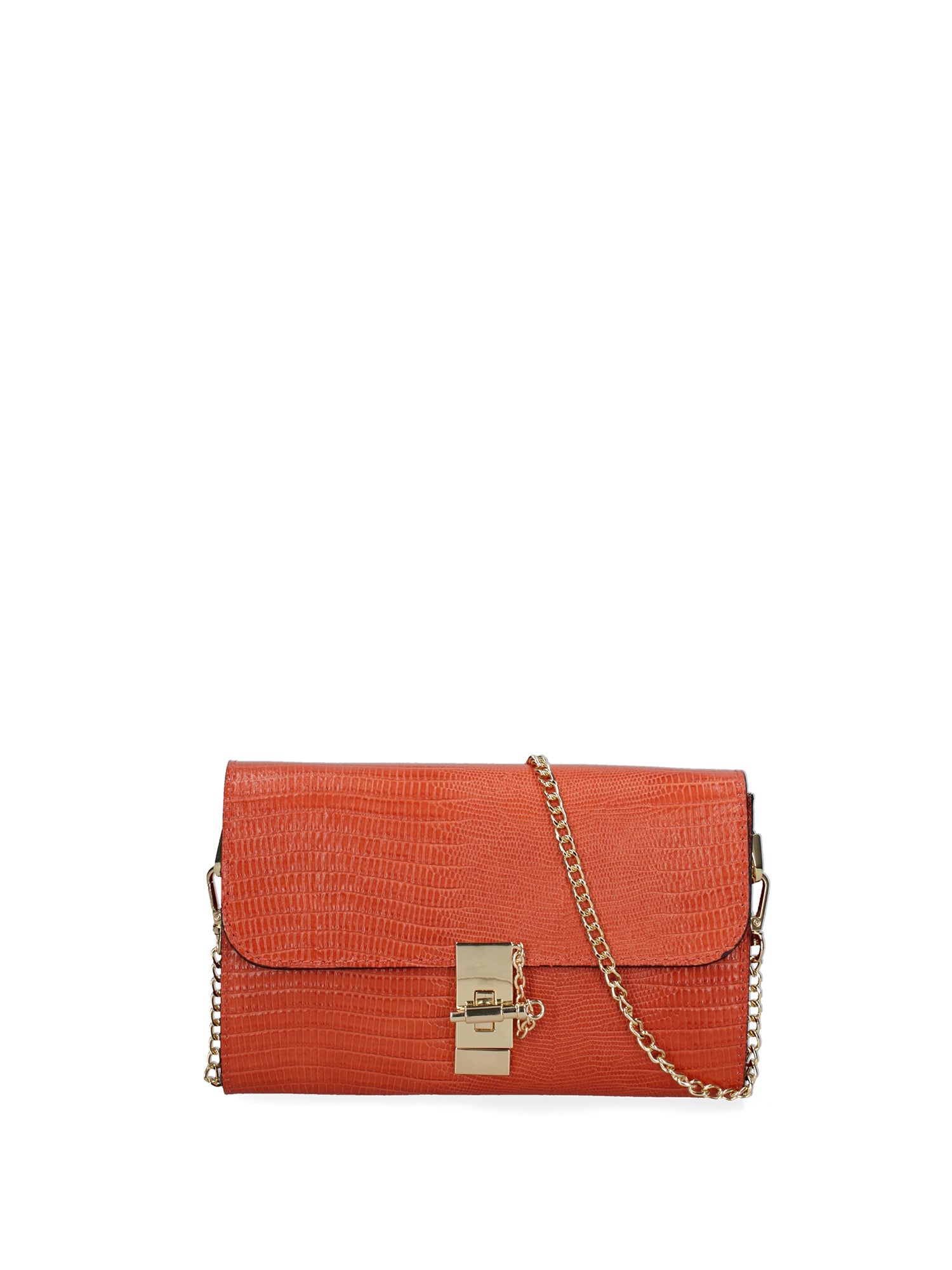 Borsa a tracolla da donna In Vera pelle | Viola Castellani | VC220073423FBG-LU29_ARANCIO