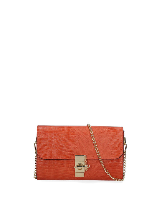 Borsa a tracolla da donna In Vera pelle | Viola Castellani | VC220073423FBG-LU29_ARANCIO