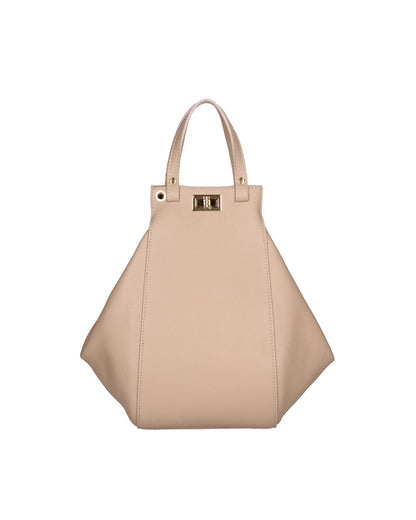 Borsa a mano da donna In Vera pelle | Viola Castellani | VC220716223FBG-D05_CAPPUCCINO