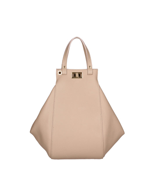 Borsa a mano da donna In Vera pelle | Viola Castellani | VC220716223FBG-D05_CAPPUCCINO
