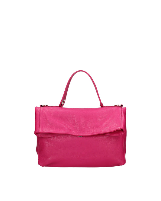 Borsa a spalla convertibile in zaino da donna In Vera pelle | Viola Castellani | VC220715923FBG-D02_FUXIA