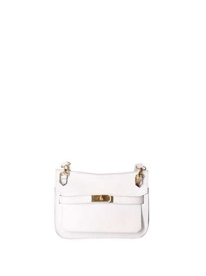 Borsa a tracolla da donna In Vera pelle | Viola Castellani | VC220714523FBG-D01_BIANCO