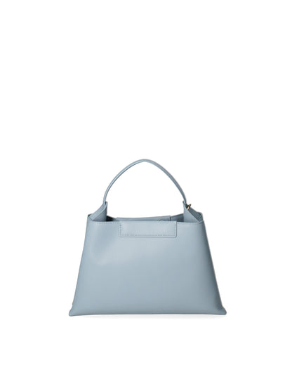 Borsa a mano da donna 100% recycled leather | Viola Castellani | VC220722723FBG-Cielo