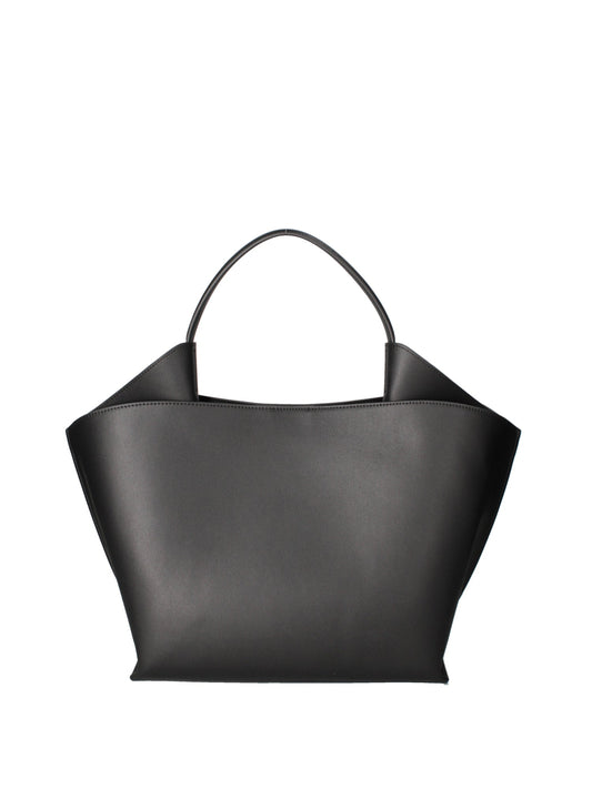 Borsa a mano da donna 100% recycled leather | Viola Castellani | VC220722623FBG-Nero
