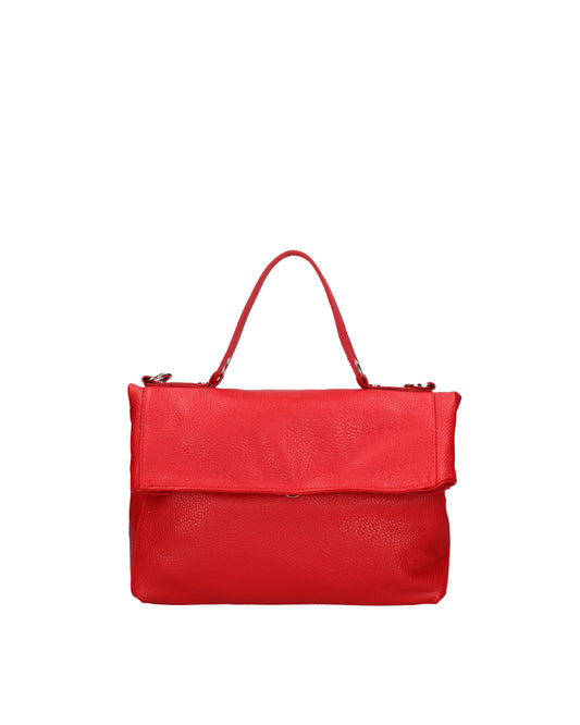 Borsa a spalla convertibile in zaino da donna In Vera pelle | Viola Castellani | VC220715923FBG-D58_ROSSO_FUOCO