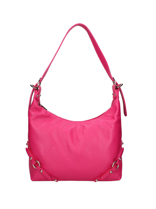 Borsa a spalla da donna In Vera pelle | Viola Castellani | VC220714023FBG-D02_FUXIA