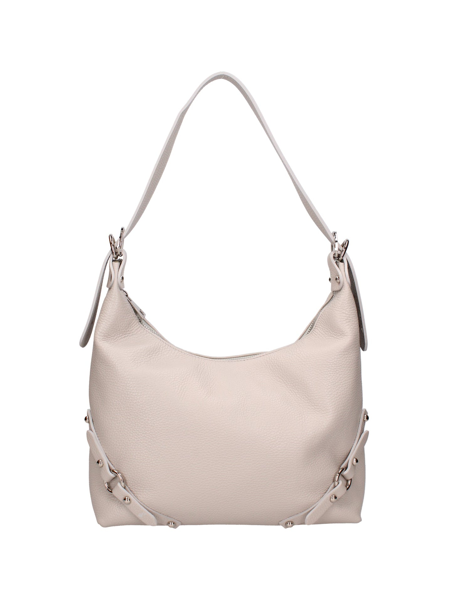 Borsa a spalla da donna In Vera pelle | Viola Castellani | VC220714023FBG-D86_GRIGIO_PERLA
