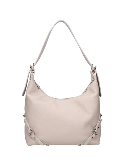 Borsa a spalla da donna In Vera pelle | Viola Castellani | VC220714023FBG-D86_GRIGIO_PERLA