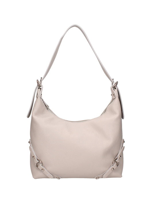 Borsa a spalla da donna In Vera pelle | Viola Castellani | VC220714023FBG-D86_GRIGIO_PERLA