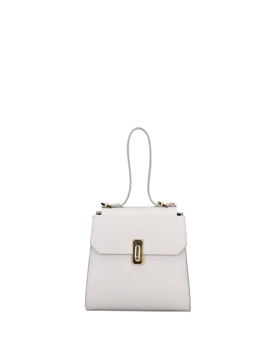 Borsa a mano da donna In Vera pelle | Viola Castellani | VC220720423FBG-L119_GRIGIO_CHIARO