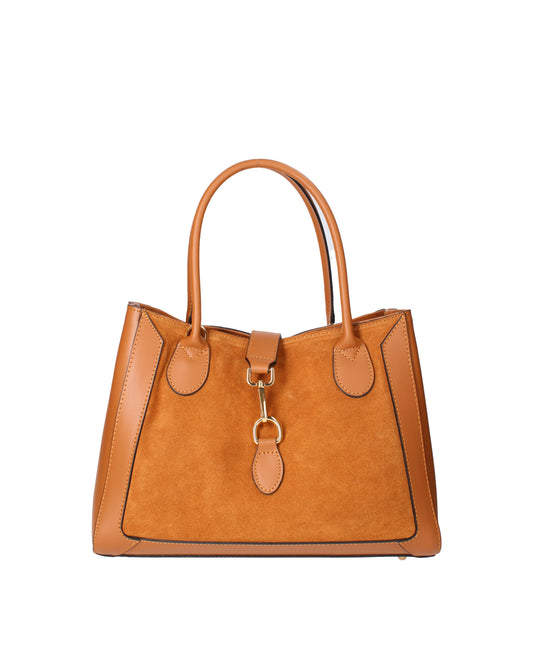 Borsa a mano da donna In Vera pelle | Viola Castellani | VC220715023FBG-L125_CAMEL
