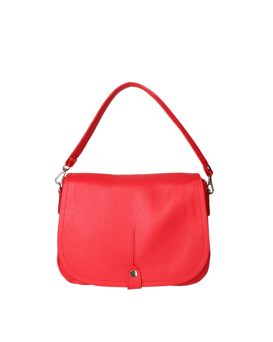 Borsa a spalla da donna In Vera pelle | Viola Castellani | VC220713923FBG-D58_ROSSO_FUOCO