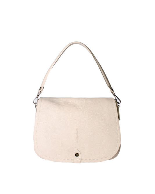 Borsa a spalla da donna In Vera pelle | Viola Castellani | VC220713923FBG-D37_LATTE