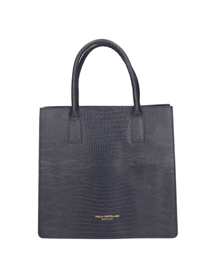 Borsa a mano da donna In Vera pelle | viola castellani | GLX22468W23FBG-LU26_BLU_SCURO
