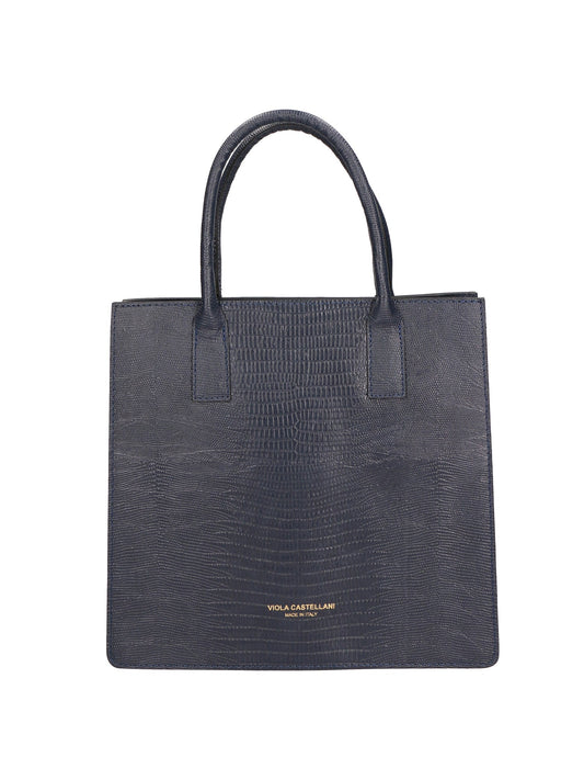 Borsa a mano da donna In Vera pelle | viola castellani | GLX22468W23FBG-LU26_BLU_SCURO