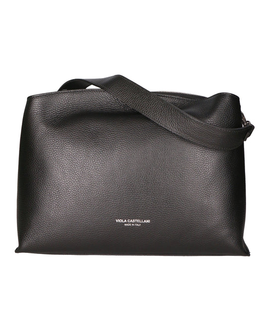 Borsa a spalla da donna In Vera pelle | viola castellani | GLX220110123FBG-D28_NERO