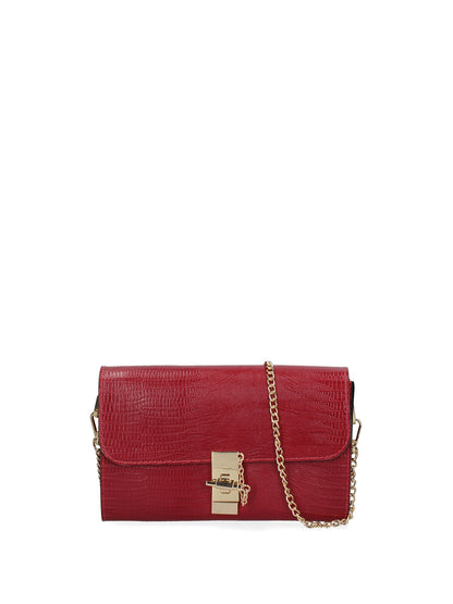 Borsa a tracolla da donna In Vera pelle | Viola Castellani | VC220073423FBG-LU08_ROSSO