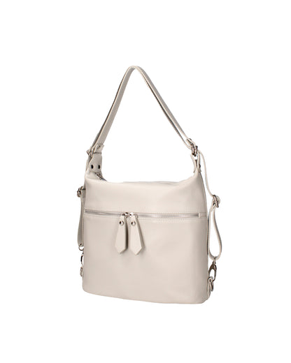 Bianca Borsa a spalla convertibile in zaino da donna In Vera pelle