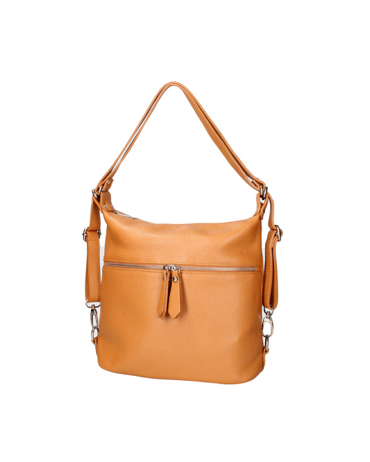 Bianca Borsa a spalla convertibile in zaino da donna In Vera pelle