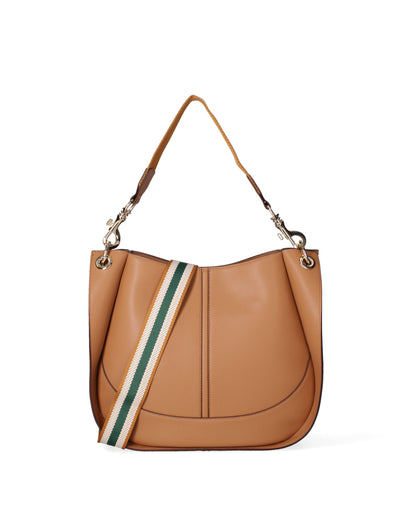 Borsa a spalla da donna 100% recycled leather