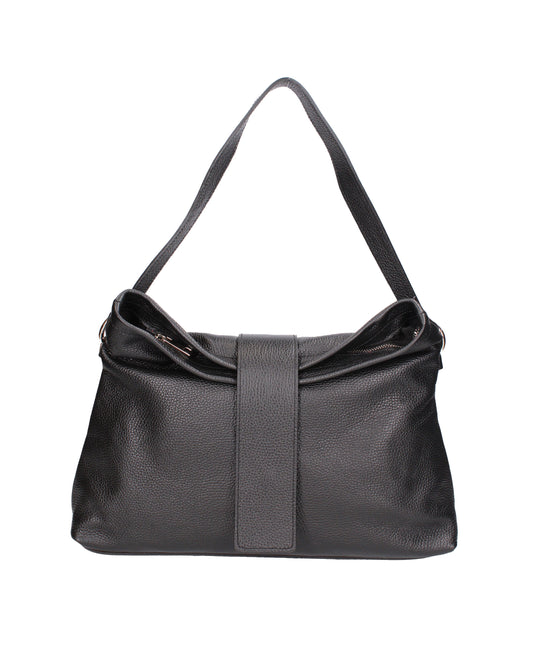 Borsa a spalla da donna In Vera pelle | Viola Castellani | VC220715823FBG-D28_NERO
