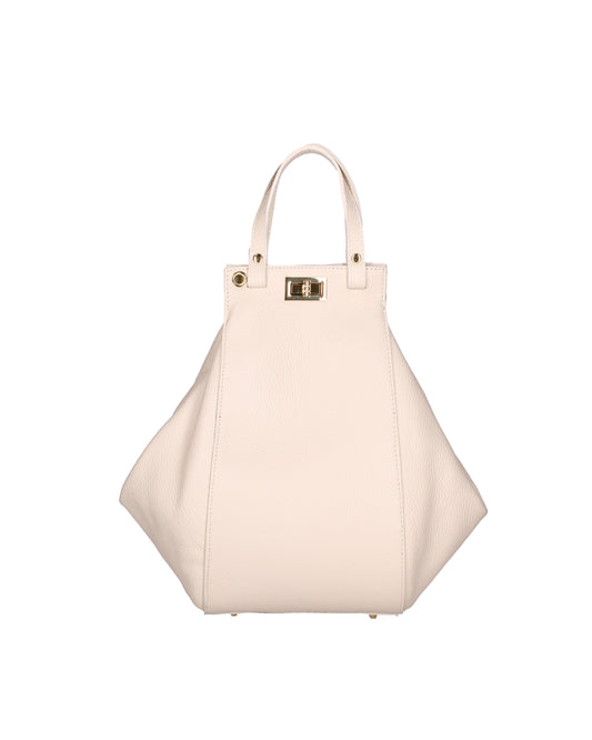 Borsa a mano da donna In Vera pelle | Viola Castellani | VC220716223FBG-D37_LATTE