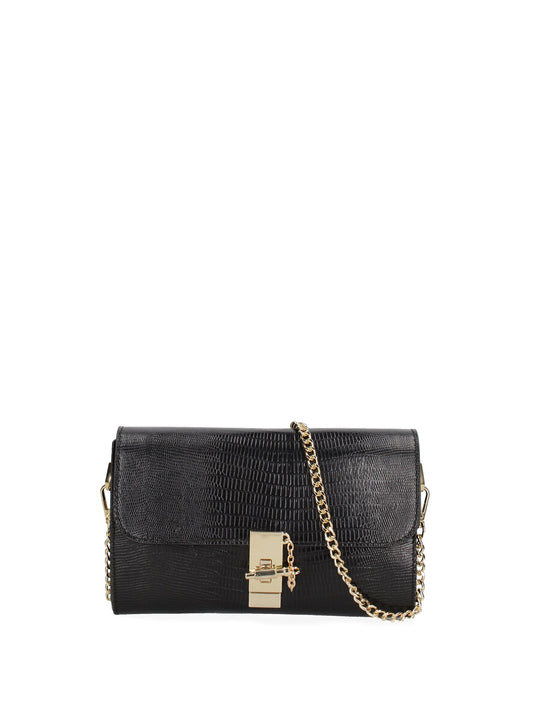 Borsa a tracolla da donna In Vera pelle | Viola Castellani | VC220073423FBG-LU28_NERO