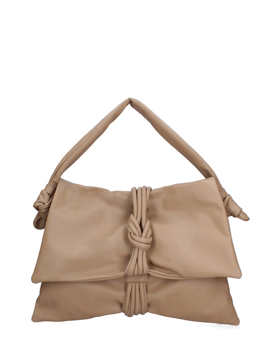 Borsa a spalla da donna In Vera pelle | Viola Castellani | VC220717123FBG-S05_TAUPE_CHIARO