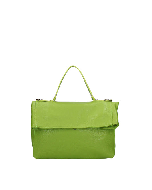 Borsa a spalla convertibile in zaino da donna In Vera pelle | Viola Castellani | VC220715923FBG-D12_VERDE
