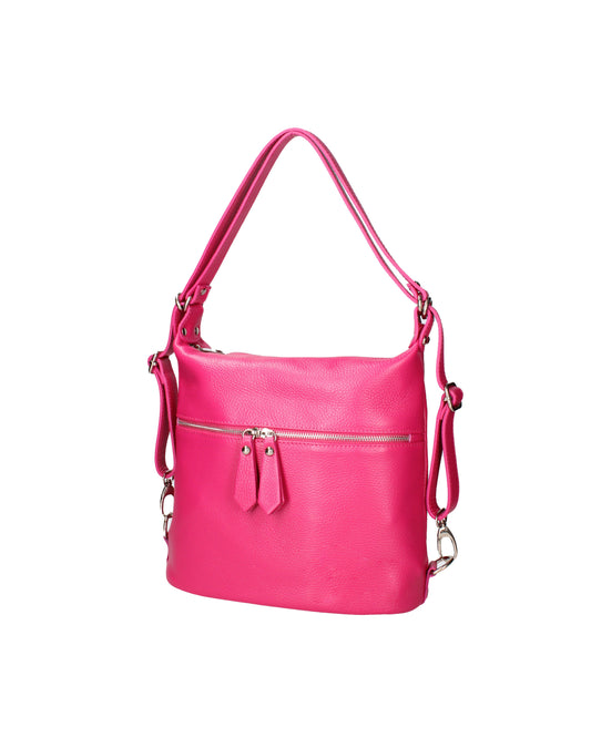 Bianca Borsa a spalla convertibile in zaino da donna In Vera pelle