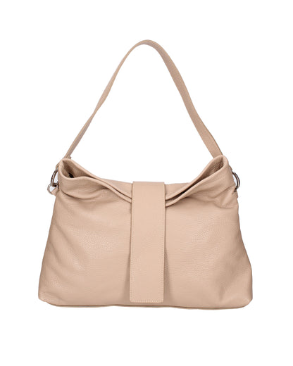 Borsa a spalla da donna In Vera pelle | Viola Castellani | VC220715823FBG-D05_CAPPUCCINO