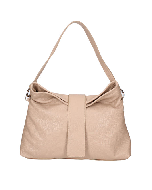Borsa a spalla da donna In Vera pelle | Viola Castellani | VC220715823FBG-D05_CAPPUCCINO