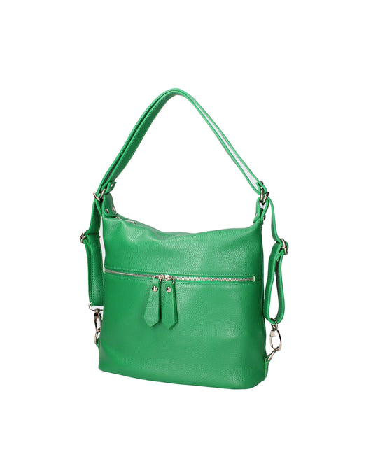 Bianca Borsa a spalla convertibile in zaino da donna In Vera pelle
