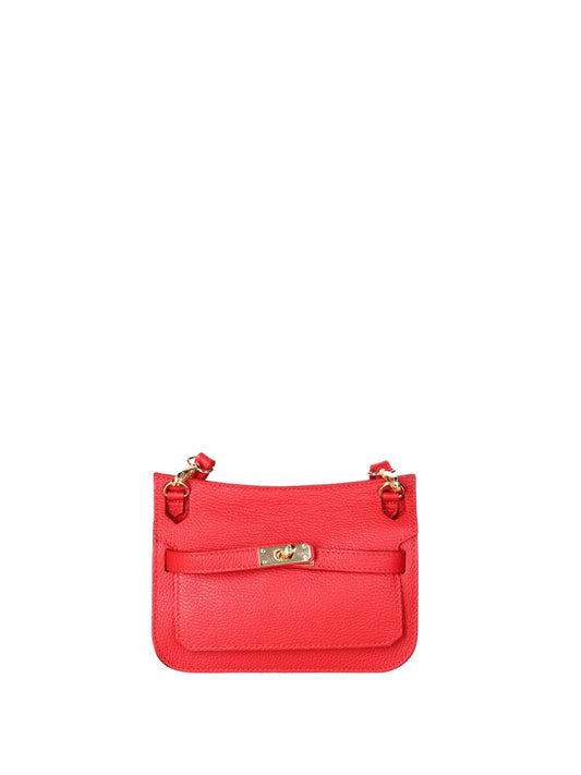 Borsa a tracolla da donna In Vera pelle | Viola Castellani | VC220714523FBG-D58_ROSSO_FUOCO