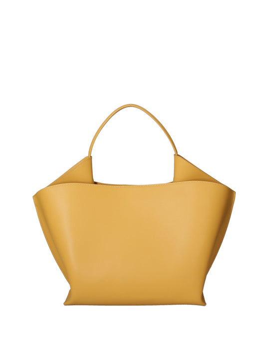 Borsa a mano da donna 100% recycled leather | Viola Castellani | VC220722623FBG-Light_yellow