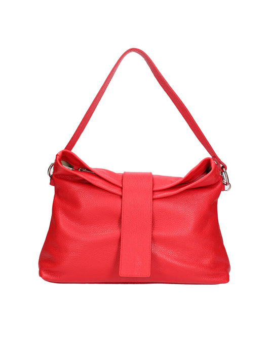 Borsa a spalla da donna In Vera pelle | Viola Castellani | VC220715823FBG-D58_ROSSO_FUOCO