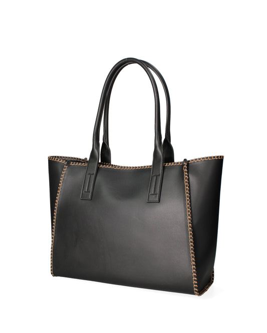 Borsa a spalla da donna 100% recycled leather